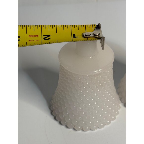 VTG HOMCO Hobnail White Milk Glass Votive Candle Holders Set-2 Diamond Textured - Picture 10 of 10